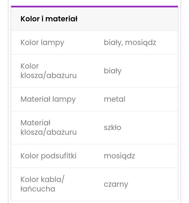 Lampa SORENTO kula D25 piękna