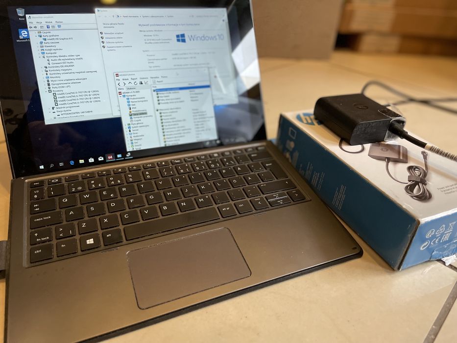 2w1 HP Pro X2 612 12’ dotykowy i5 8gb 256gb ssd m.2  fhd