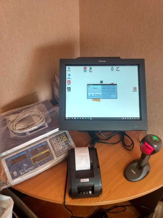 Сенсорний Pos-термінал Toshiba для работы магазина или кафе