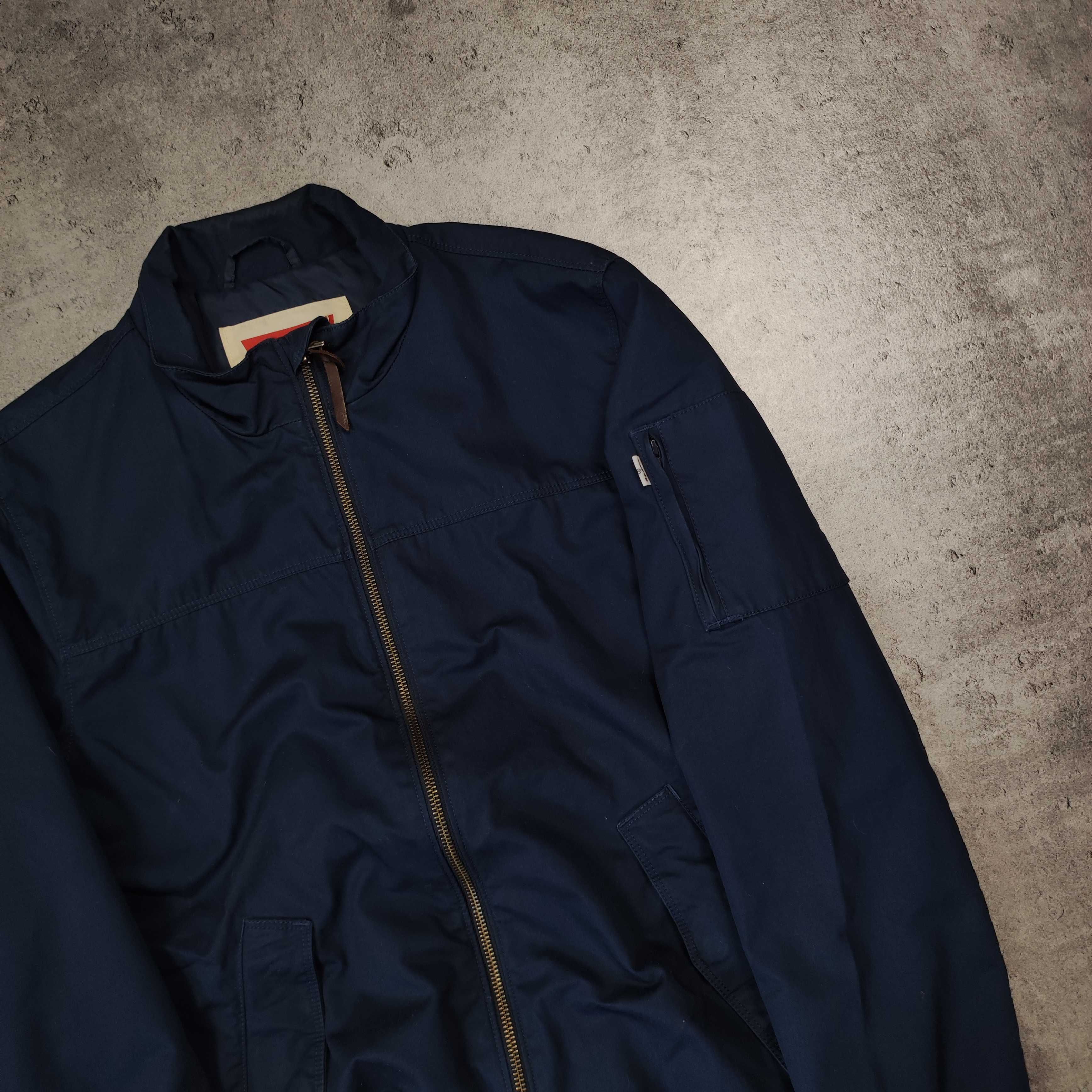 MĘSKA Kurtka Lekka Bomberka Bomber Elegancka Rozpinana Levis Granatowa
