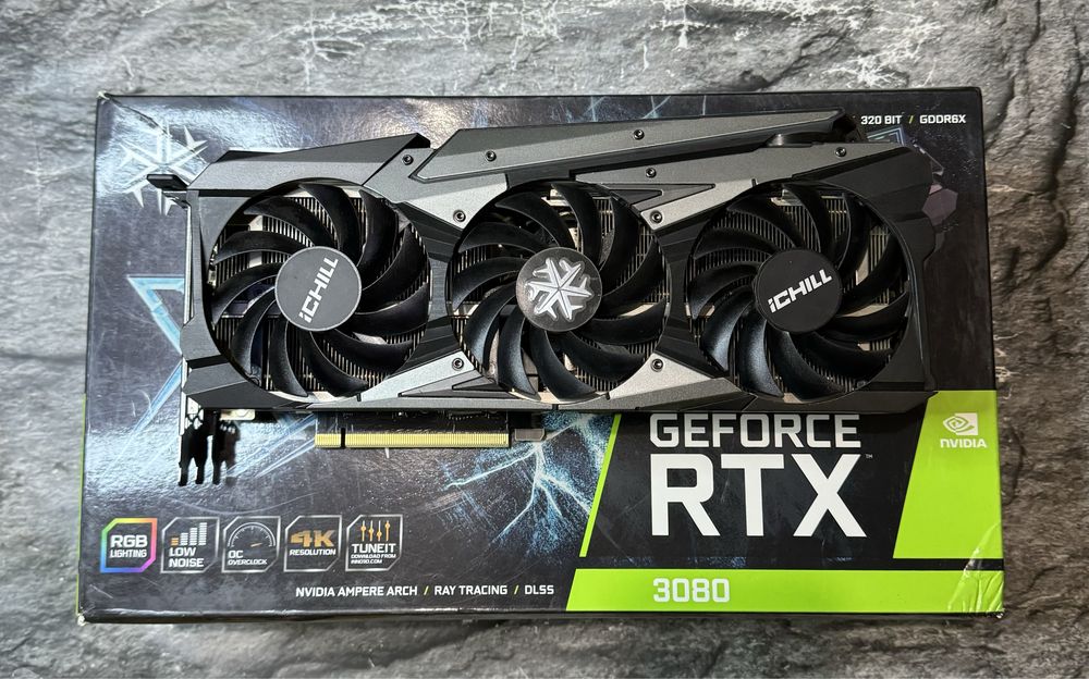 Видеокарта Ichill RTX 3080 10gb x3