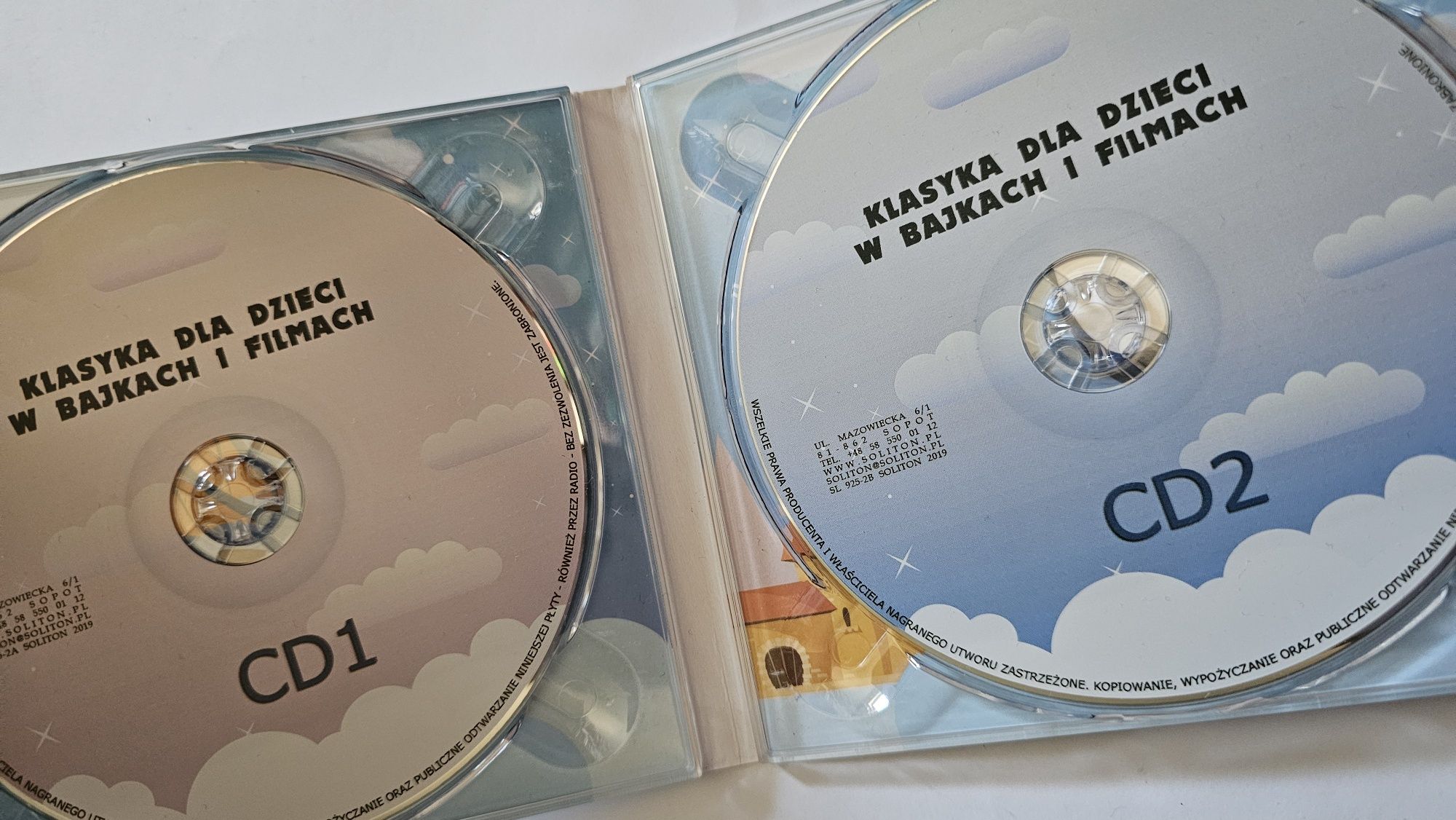Klasyka dla dzieci w bajkach i filmach 2 płyty CD muzyka klasyczna