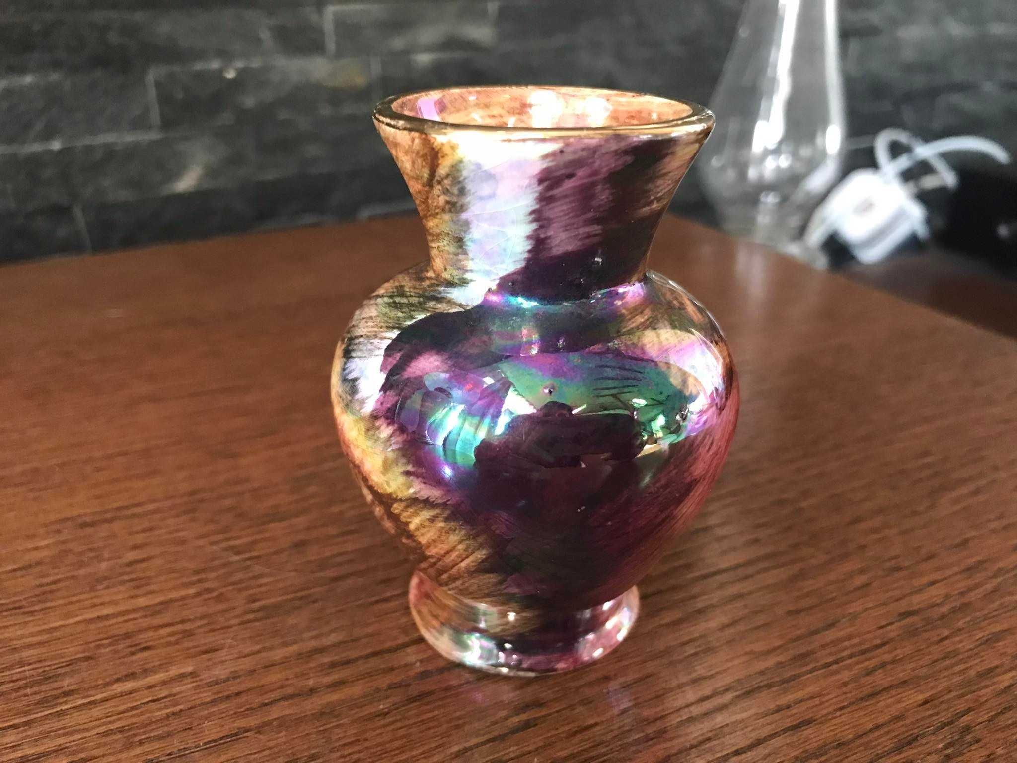 Porcelanowy wazonik Oldcourt Ware ręcznie malowany