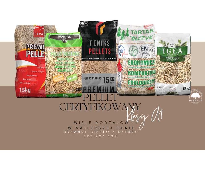 Pellet EN plus A1 oraz Feniks Lava Dankros Olczyk pelet