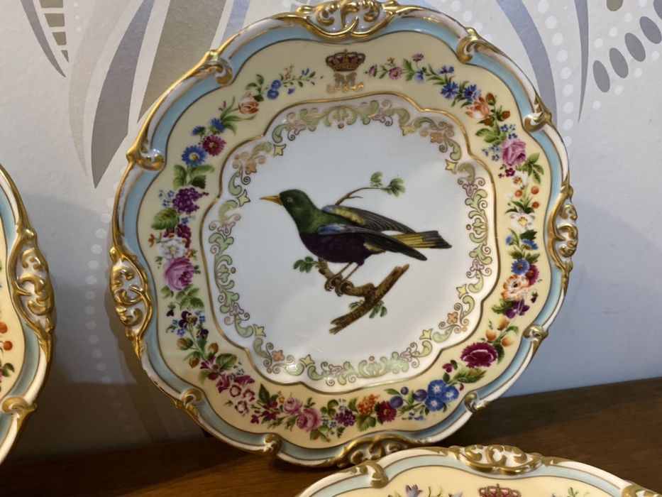 10 Pratos Rainha D. Maria II Couroucou - Palacio Nacional da Ajuda IP