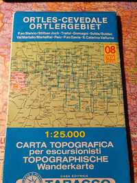 Ortles - Cevedale, Ortlergebiet - Mapa turystyczna