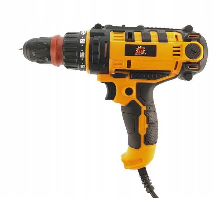 Wiertarko - Wkrętarka Sieciowa 1250W 2W1 Głowica + HEX Wiertarka