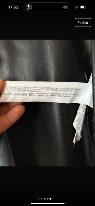 Casaco camisa pele falsa