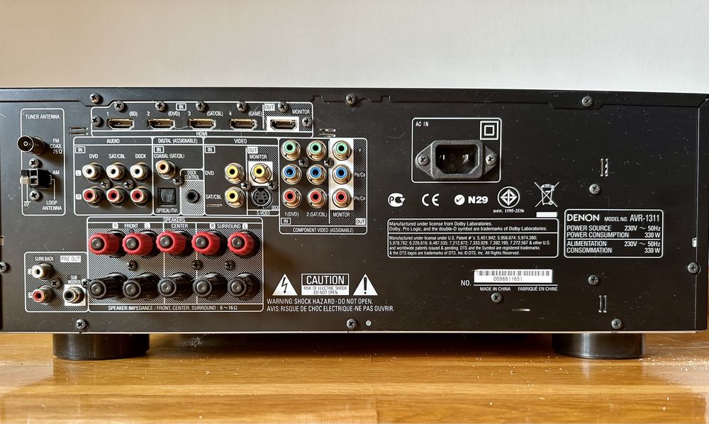 ZESTAW - Amplituner Denon AVR-1311 i kolumny Onkyo SC-560