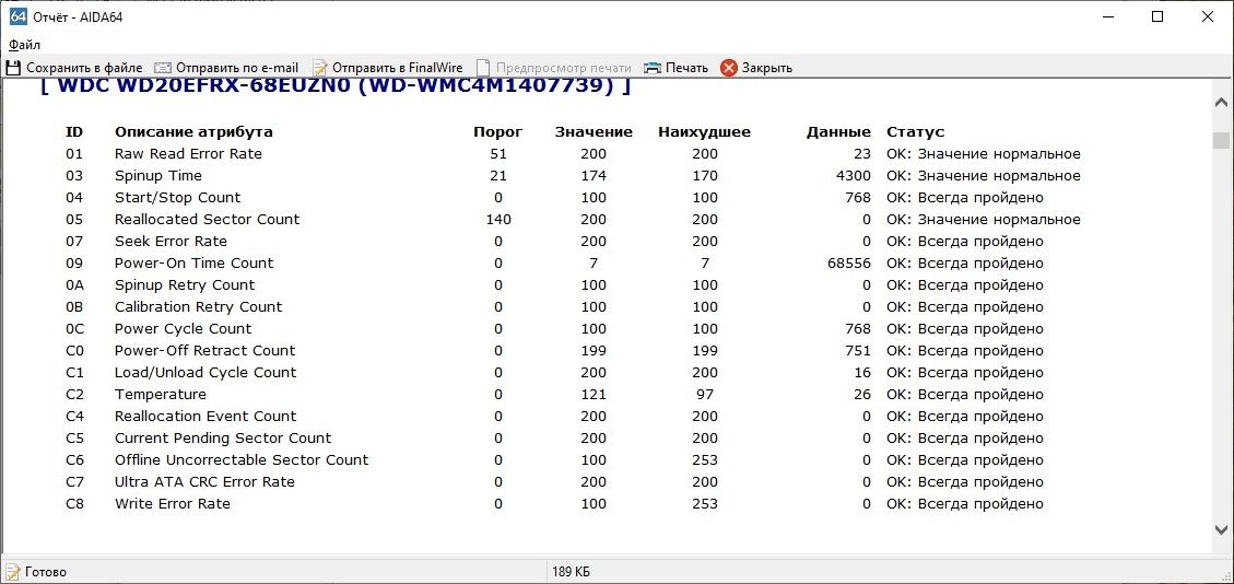 Жесткий диск Western Digital red wd20efrx 2 Tb