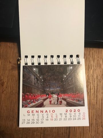 Calendário 2020 Papa Francisco