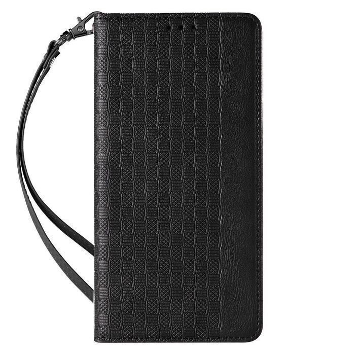 Etui Portfel Magnet Strap Case do iPhone 13 Pro - Czarny