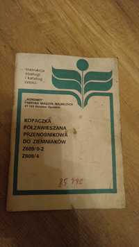 Kolekcjonerska instrukcja obsługi kopaczki i inne