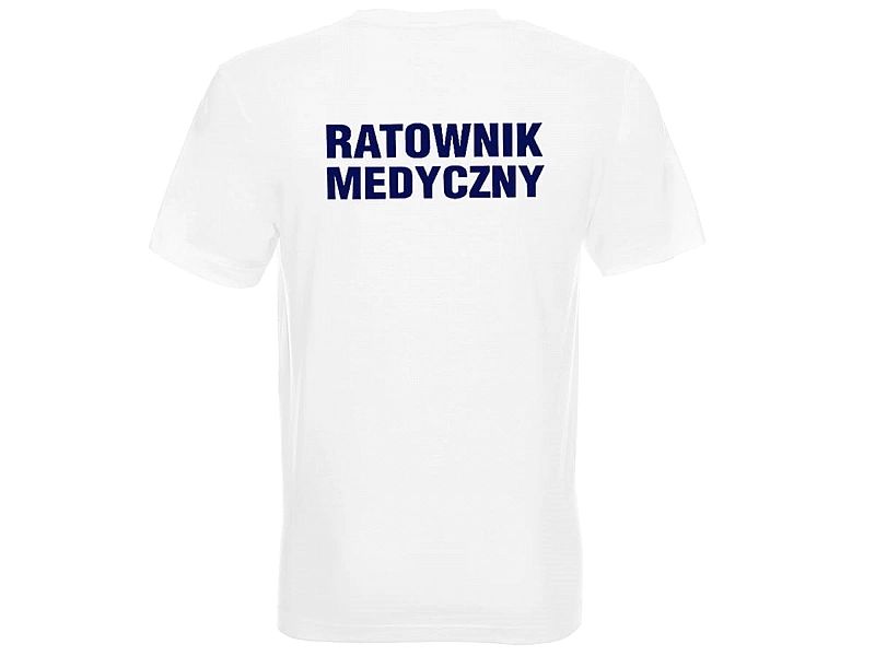 Koszulka męska RATOWNIK MEDYCZNY biała (XXL)