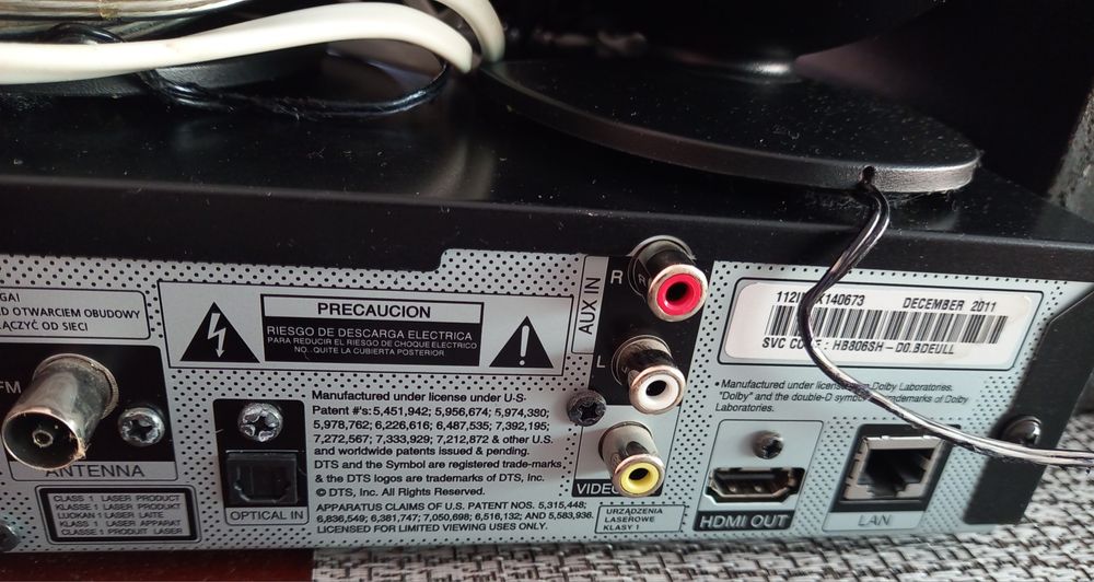 Sistema home cinema Lg