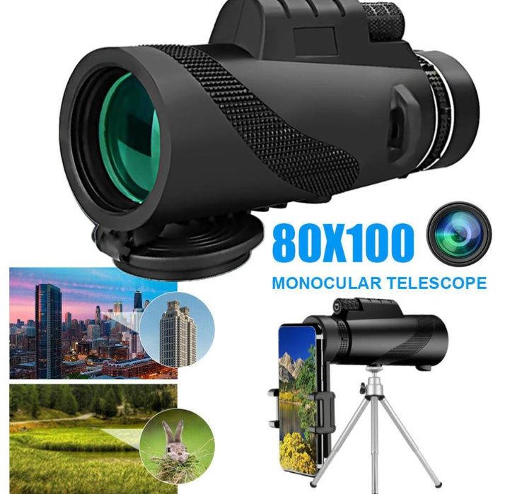 Монокуляр бінокль телескоп для дітей гарний подарунок HD 80х100