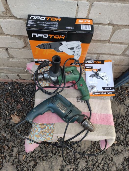 Электродрель 2 штуки