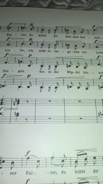 Nuty  niemieckie BRAHMS bardzo stare antyk