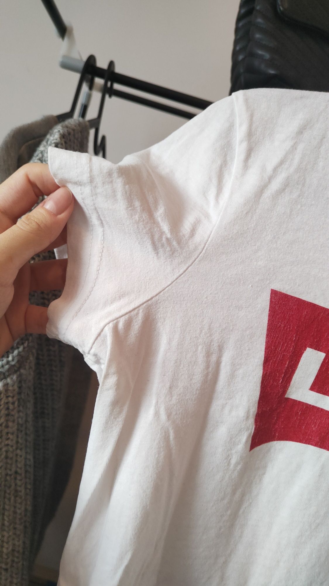 Levi's 38 M biała koszulka t-shirt bluzka bawelna