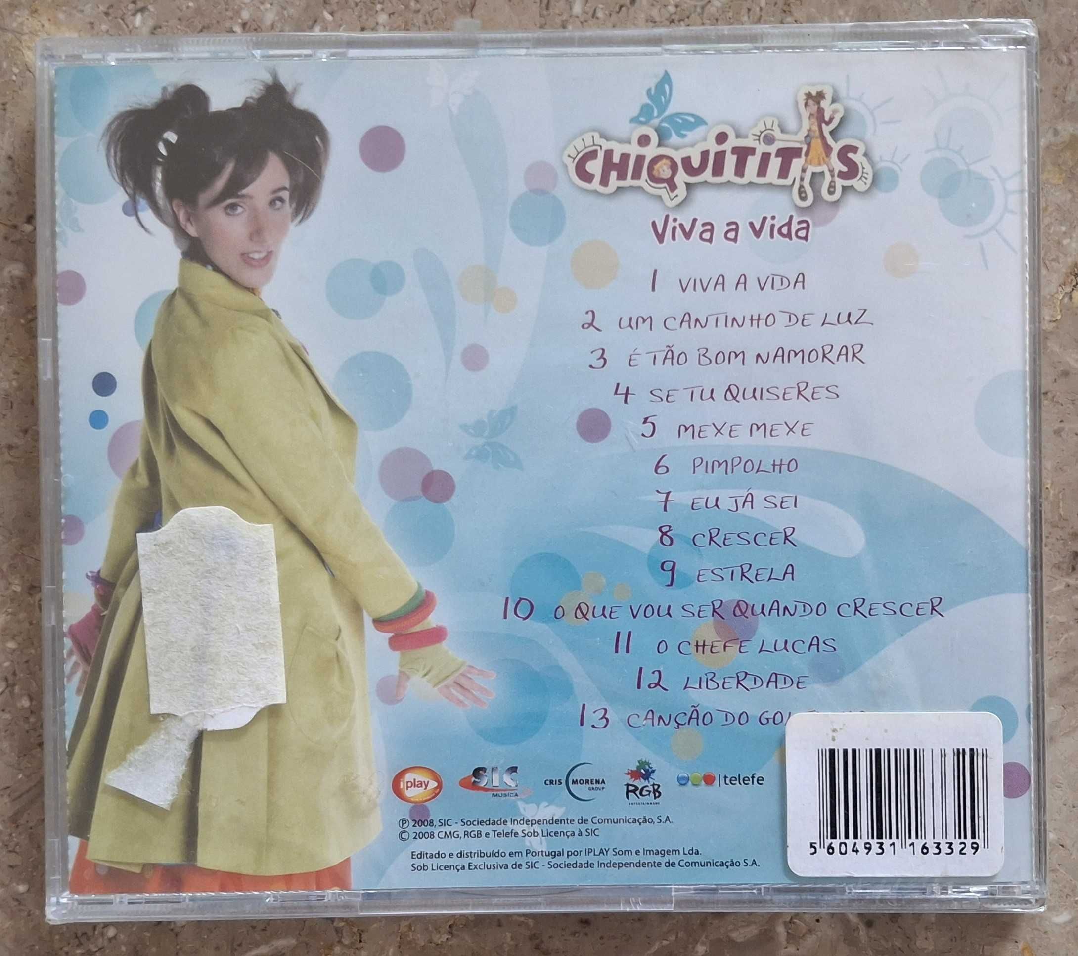 Chiquititas - CD - viva a vida - novo e selado