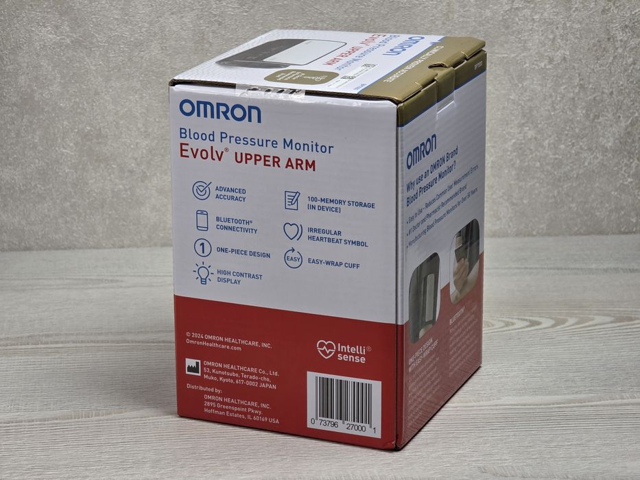 НОВИЙ • Тонометр з Bluetooth Omron Evolv HEM-7600T-Z (BP7000) ОРИГІНАЛ