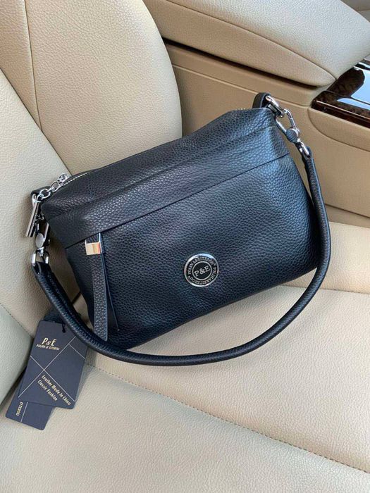 Сумка шкіряна 
Polina&Eiterou 
Бордо, чорний, бежевий