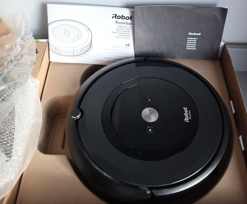 Odkurzacz iRobot Roomba e5 e5158 - Pudełko, stacja dokująca - komplet