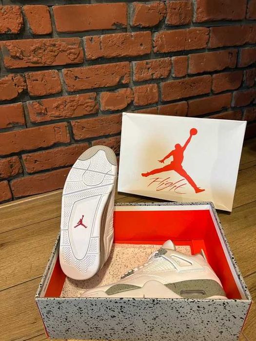 "Buty Trampki" Jordan_4_Retro_White_Oreo R.42