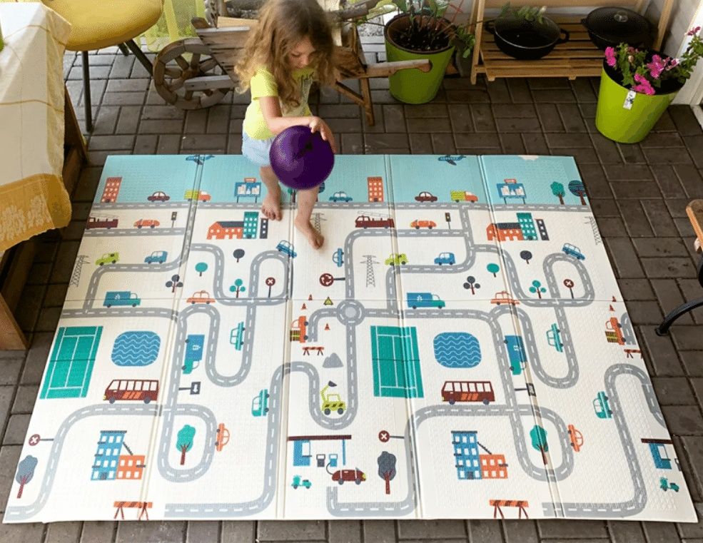 Коврик термо килимок дитячий для повзання детский ігровий розвиваючий