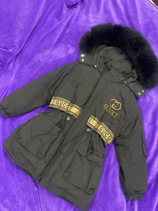 Зимова найтепліша куртка парка gucci 2 в 1