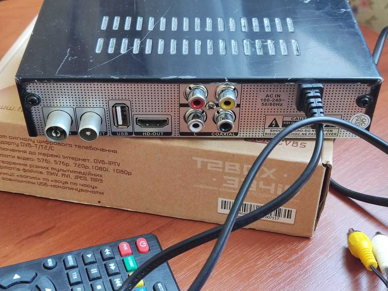 Цифровий DVB-T2 IPTV тюнер T2BOX-334iD