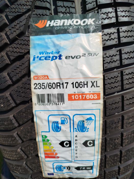 A84# Opony NOWE Zimowe 235/60/17" Hankook