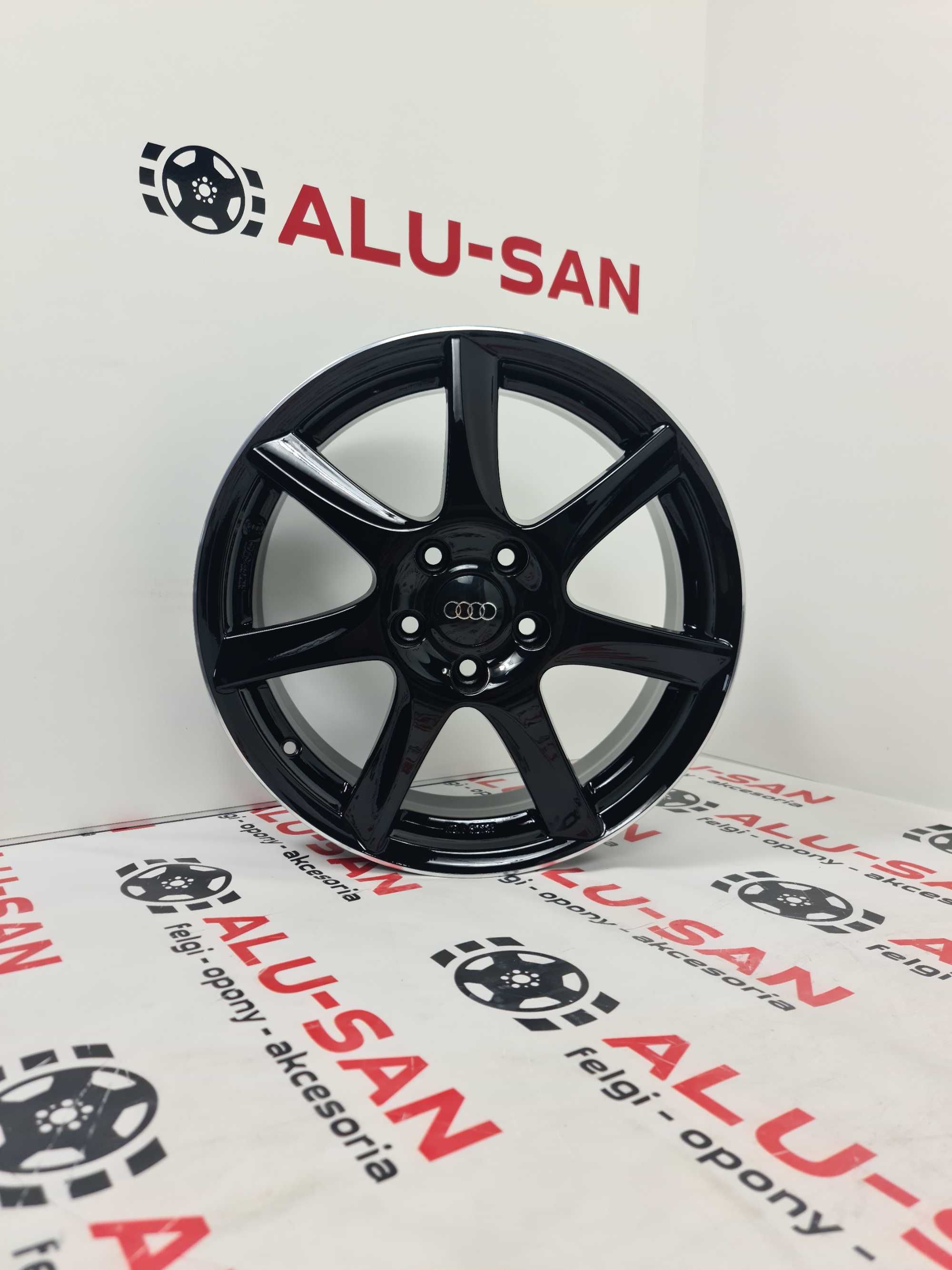 NOWE Alufelgi AUDI 17" 5x112 A3 8P0 8V0 8V5 A4 B5 B6 B7 A6 Czarne