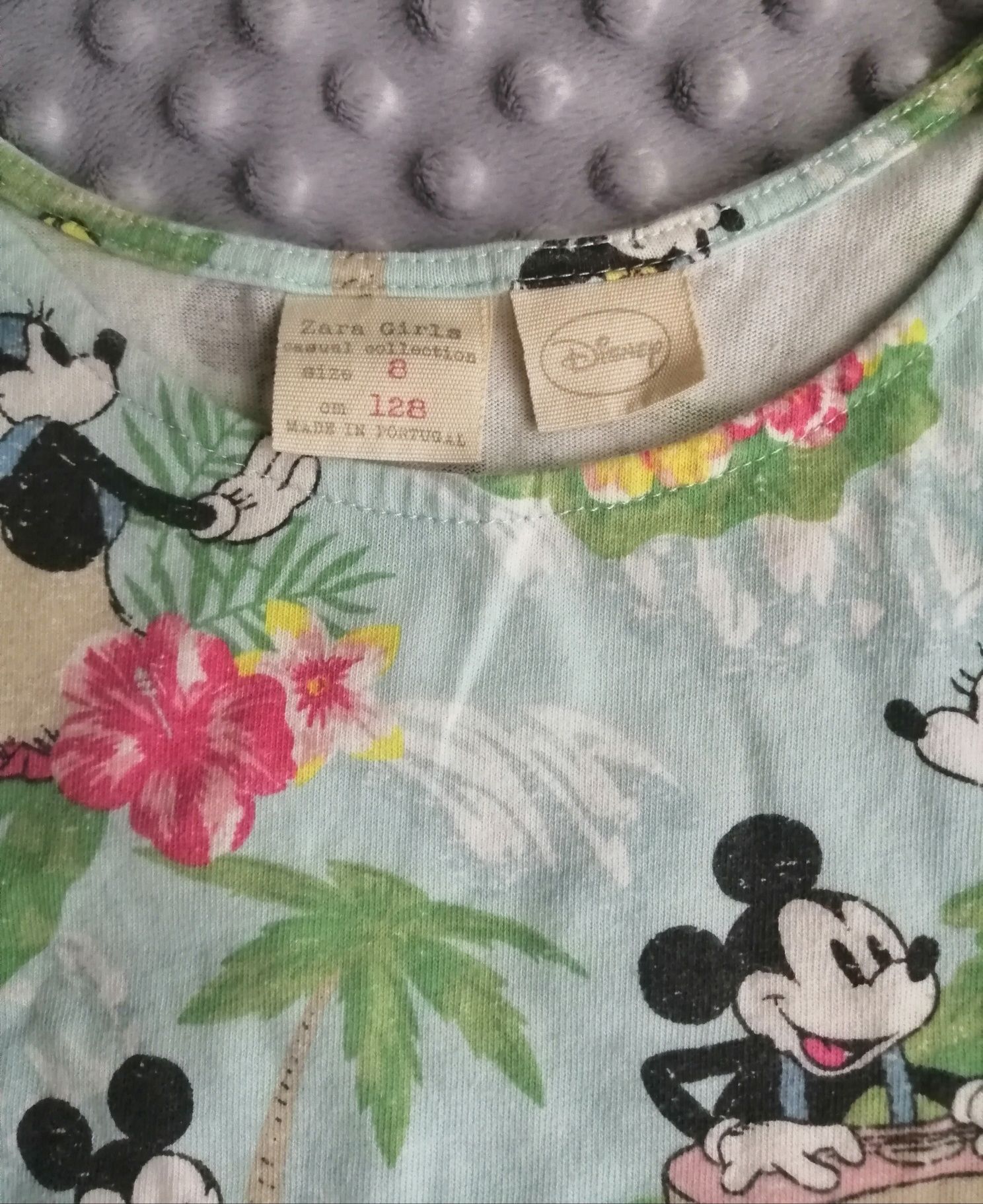 Bluzeczka na ramiączka myszka minnie Disney Zara Girls Rozmiar 128