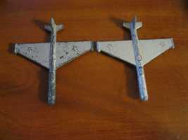 Игрушка металлический самолет СССР