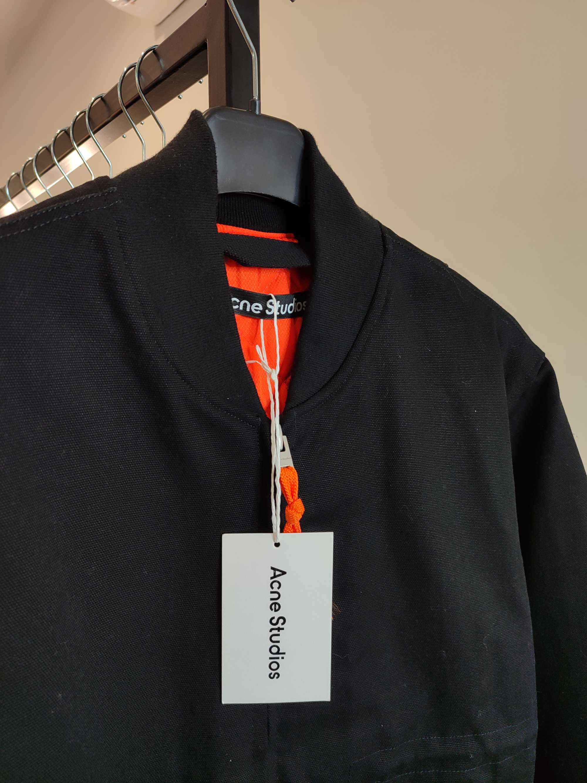 Бомбер Acne Studios Cotton Bomber Jacket Black