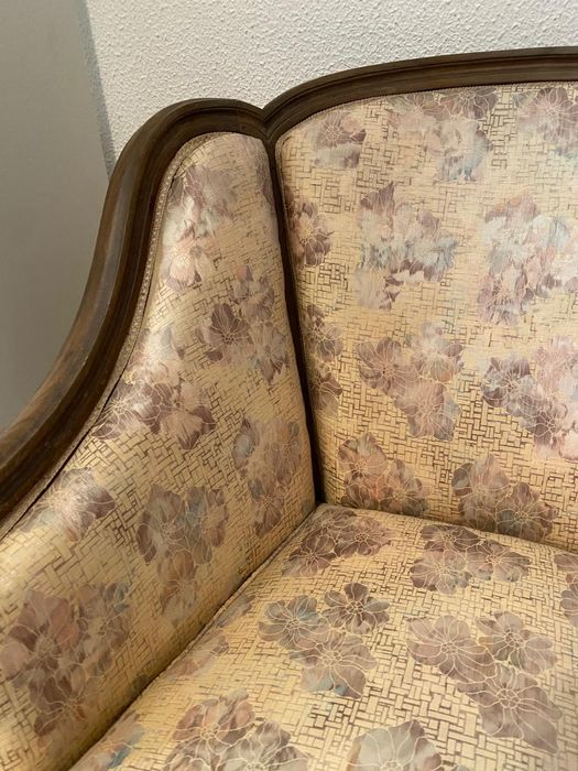 Conjunto de poltronas crapaud estilo Luís XVI