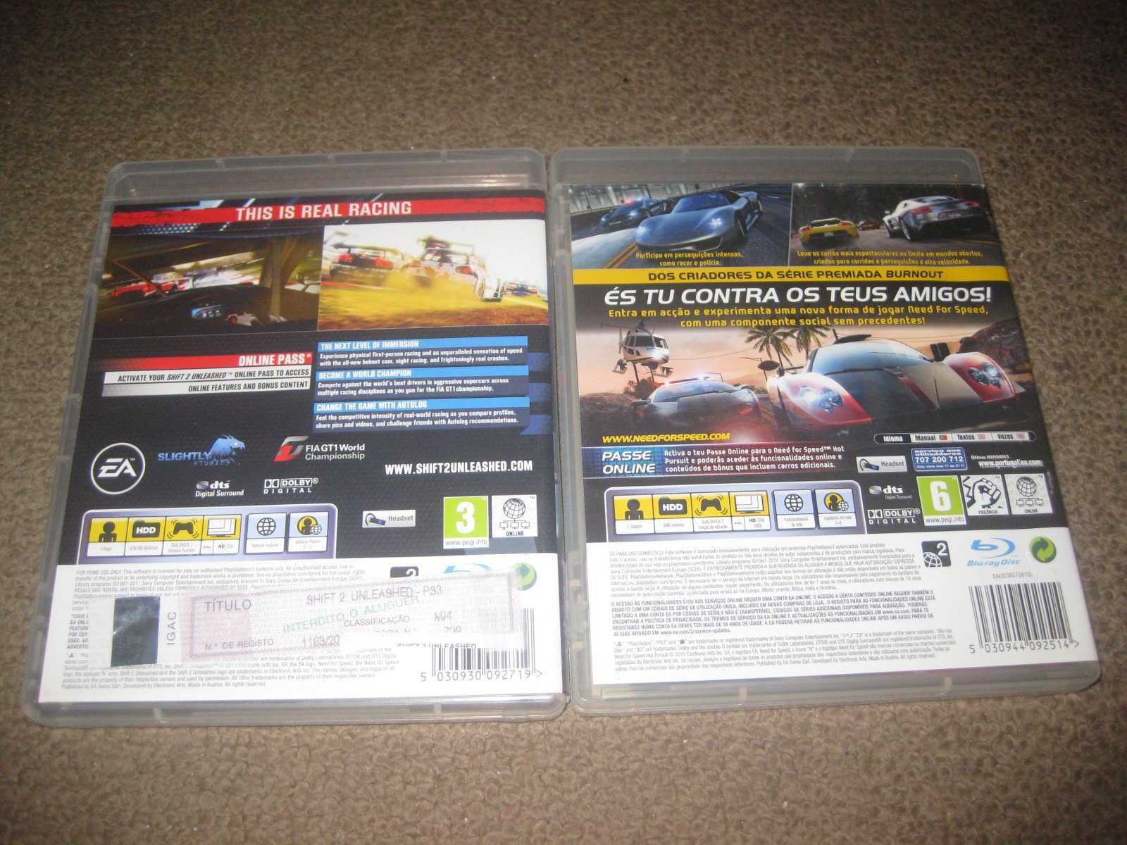 2 Jogos da Saga "Need For Speed" para PS3/Completos!