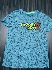 Koszulka t-shirt chłopięcy Scooby Doo niebieska 122