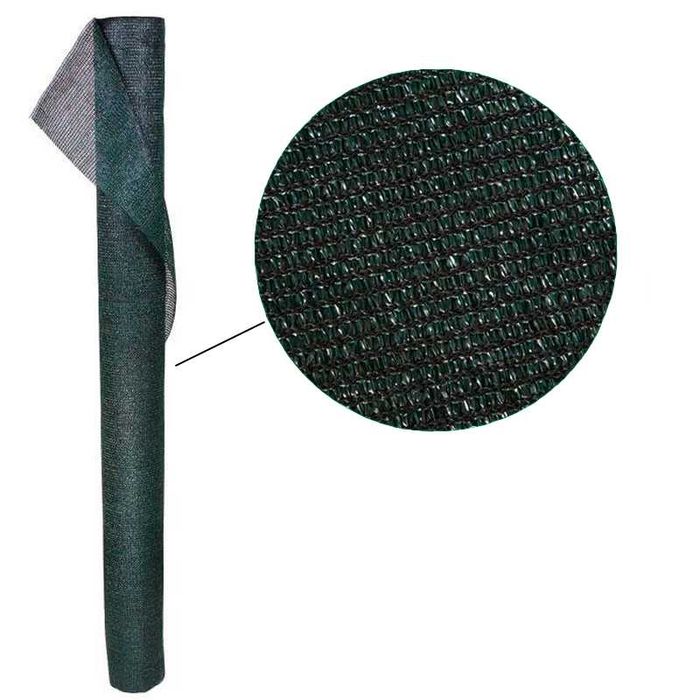 Rede em malha de sombra verde escura ocultação a 90%