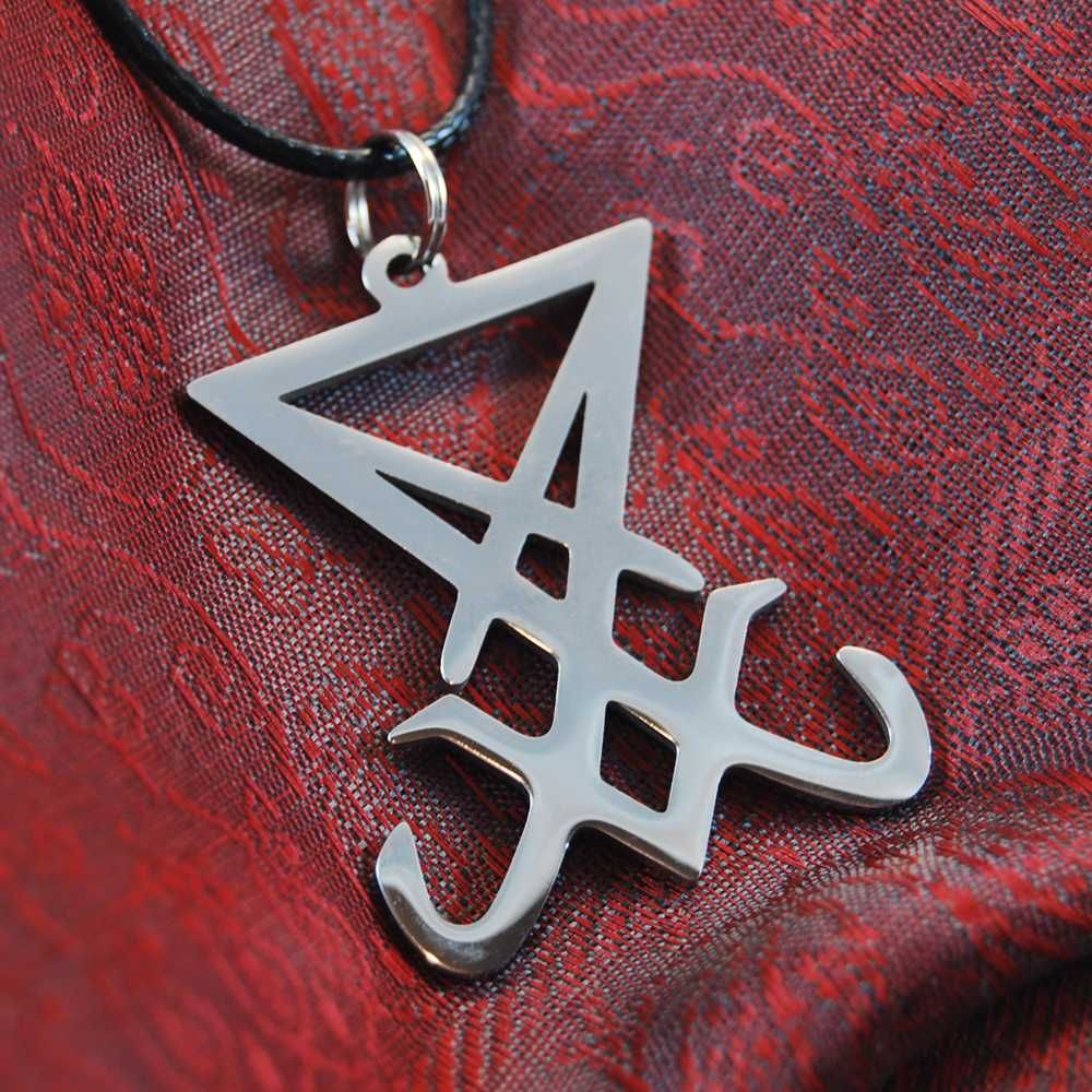 Pieczęć Sigil Lucyfera Satanistyczny talizman amulet stal nierdzewna