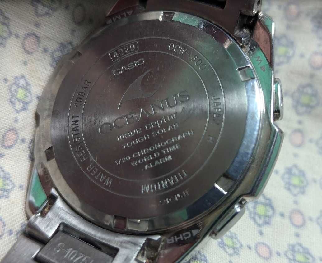 Модные мужские часы из титана Casio Oceanus OCW-600 оригинал .рабочие