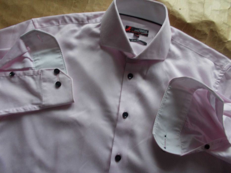 -M DRESSMANN 1967 Premium 2 FOLD Nowa Koszula Męska M 40,5 cm UK