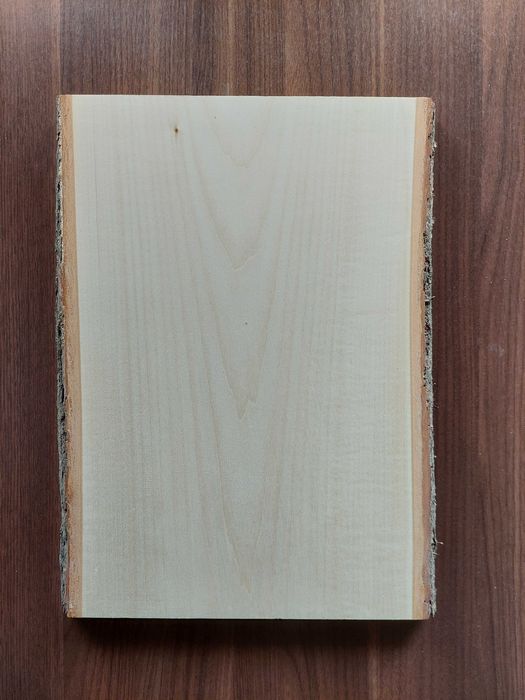 Deska lipowa z korą 40x22,5x2,5cm rzeźba, ikony, decoupage