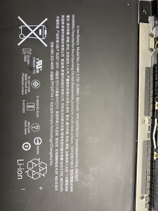 ipad A1823 разборка