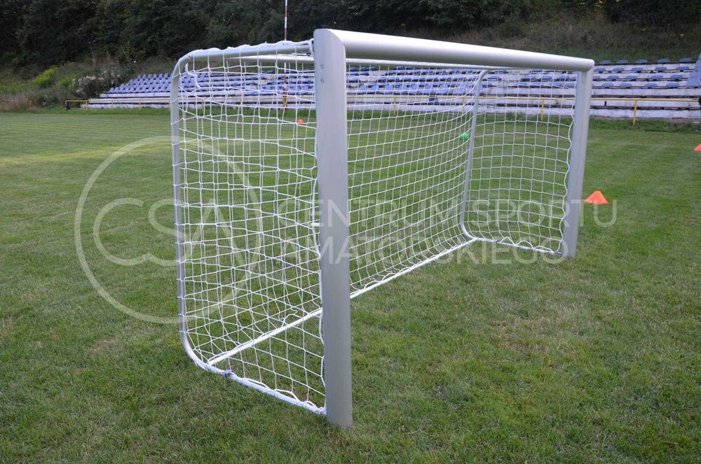 Bramka do piłki nożnej aluminiowa 3x1,55 OWAL TYP2 PRO