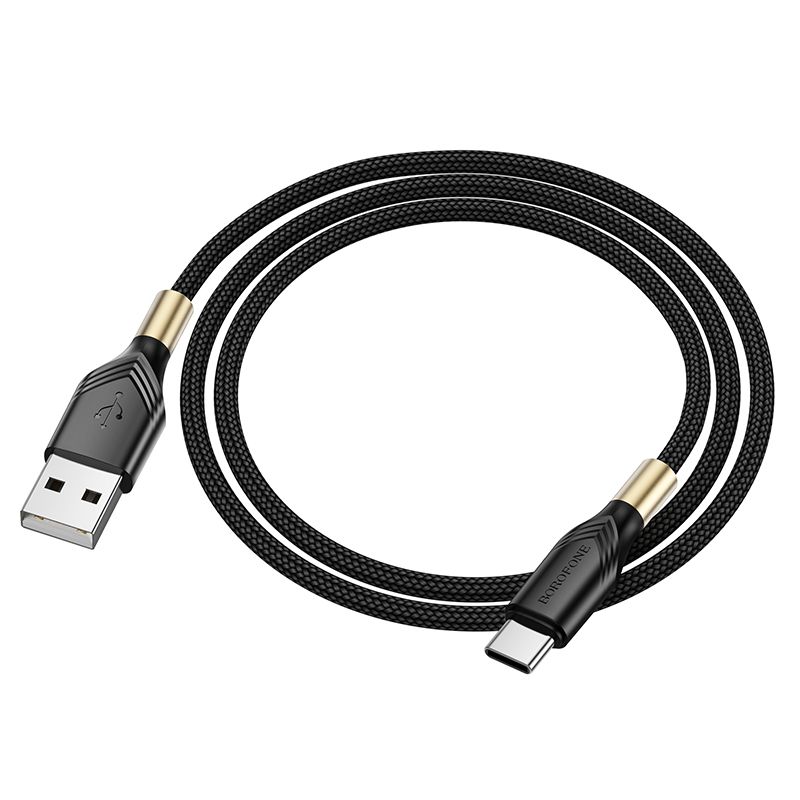 Borofone Kabel Bx92 Advantage - Usb Na Typ C - 3A 1 Metr Czarny