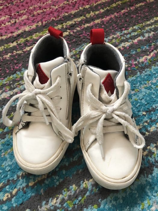 Trampki wysokie białe, Mickey, ZARA, rozm 26, 17cm