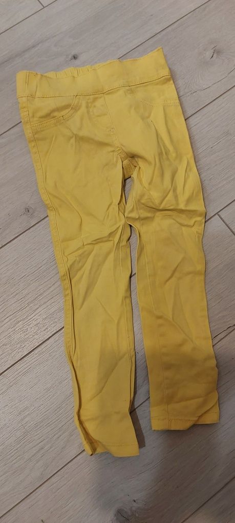 Spodnie żółte rurki 110cm my wear Young