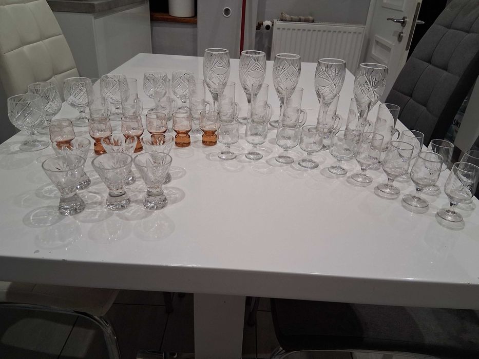 Kieliszki ,kryształy PRL